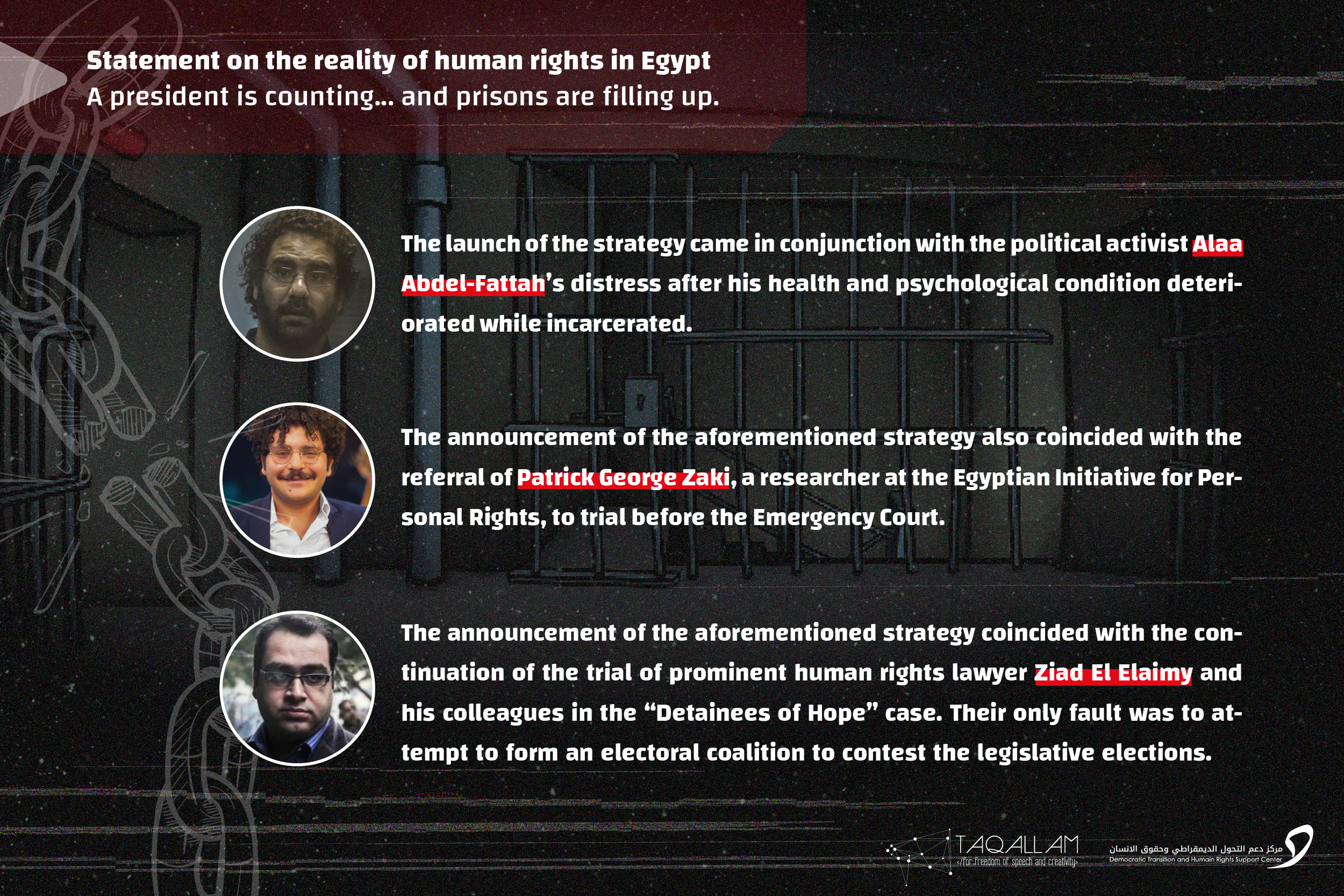 Statement on the reality of human rights in Egypt